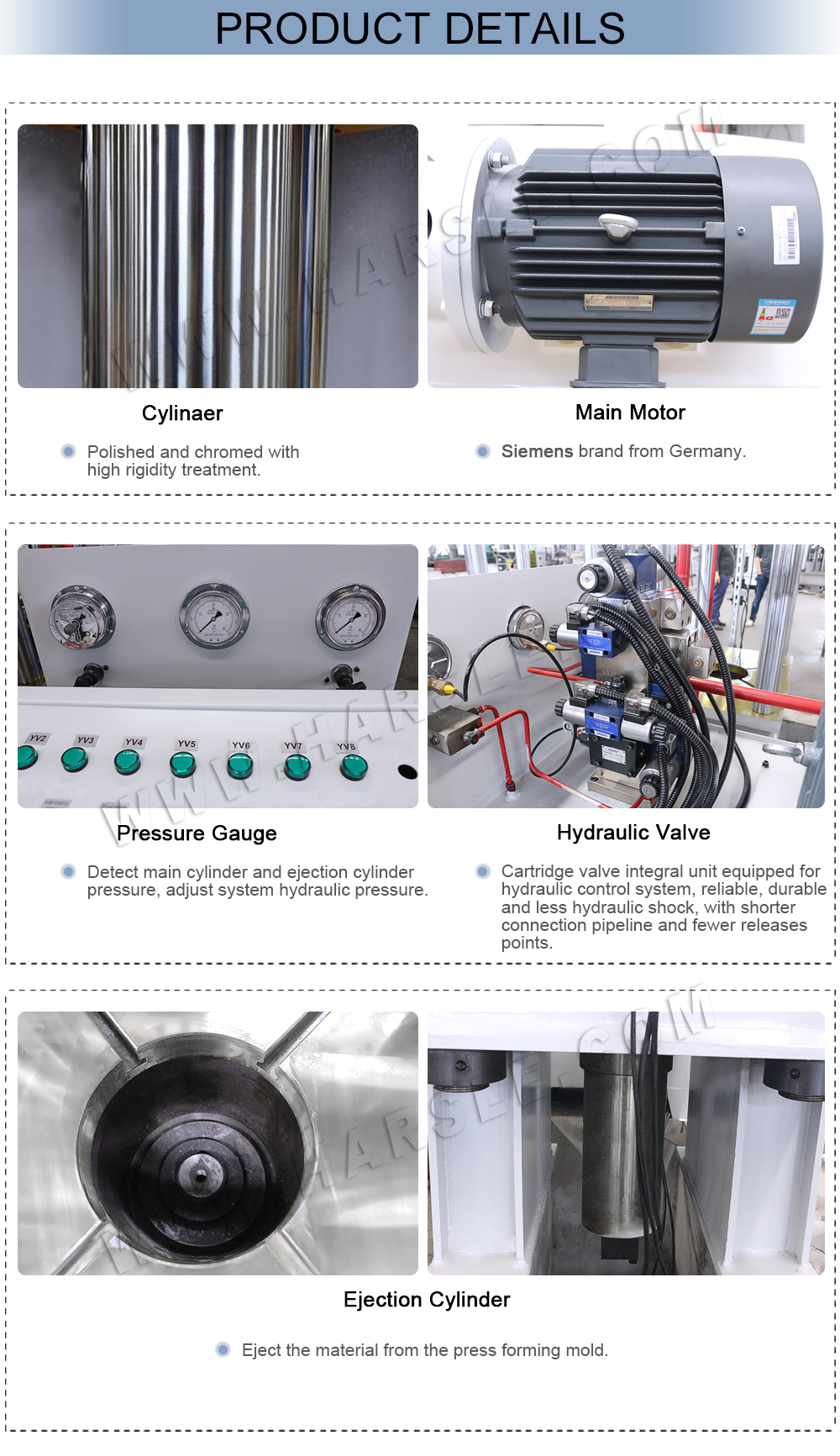 Cena hydraulického lisovacího stroje