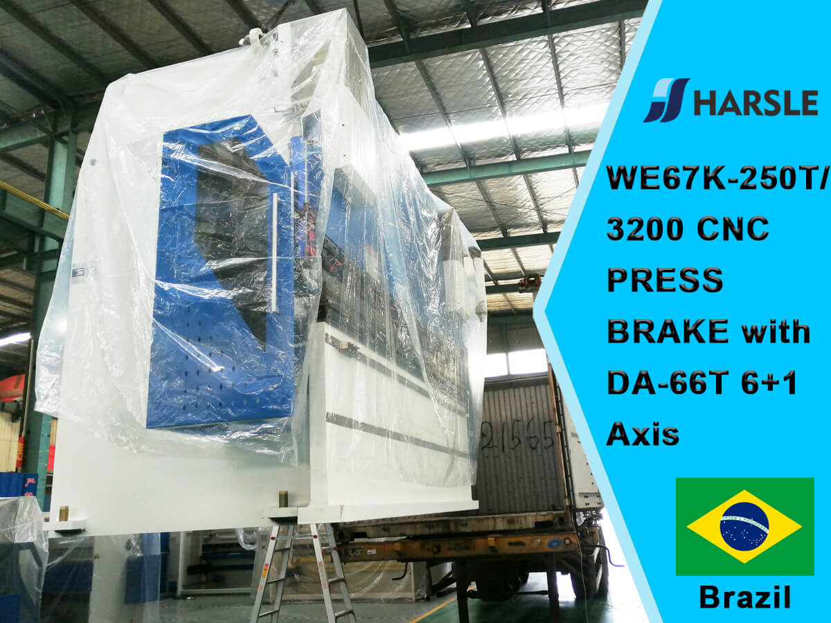 Brazil-WE67K-250T / 3200 CNC ohraňovací lis s DA66T 6 + 1 Axis