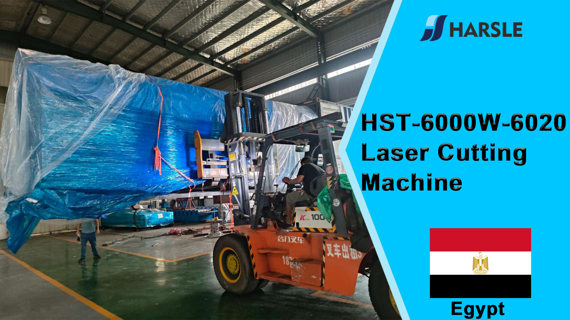 Laserový řezací stroj Egypt-HST-6000W-6020