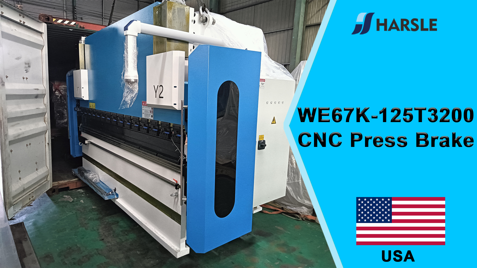 USA-WE67K-125T3200 CNC ohraňovací lis