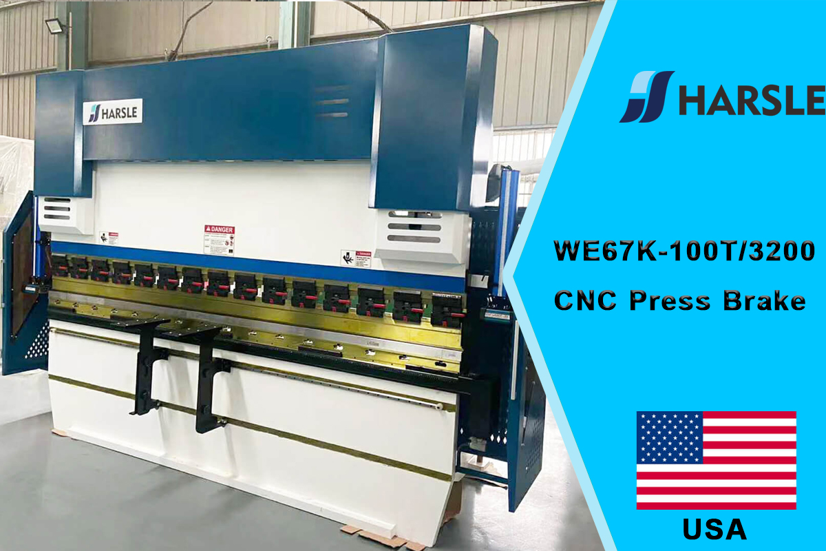 USA-WE67K-100T / 3200 CNC ohraňovací lis s DA66T