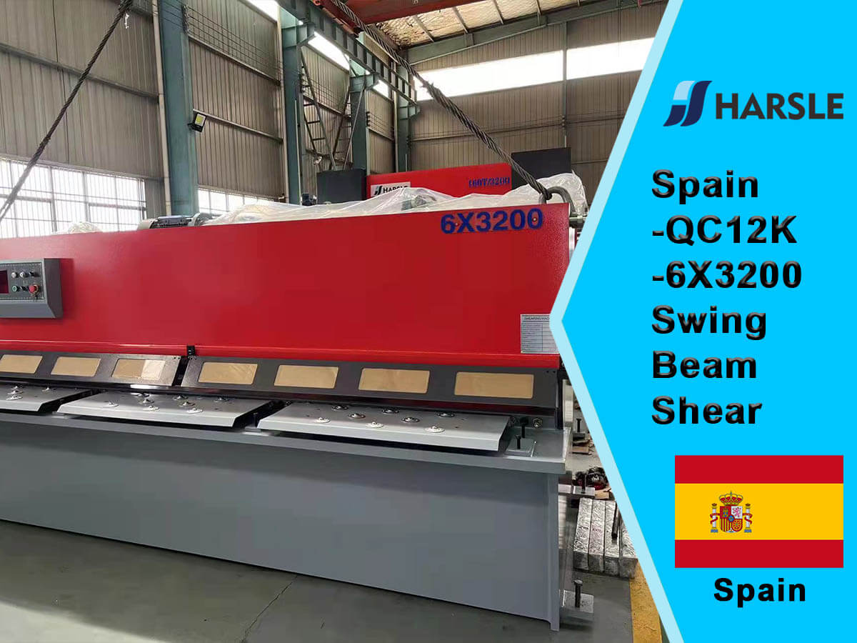 Španělsko-QC12K-6X3200 Swing Beam Shear 