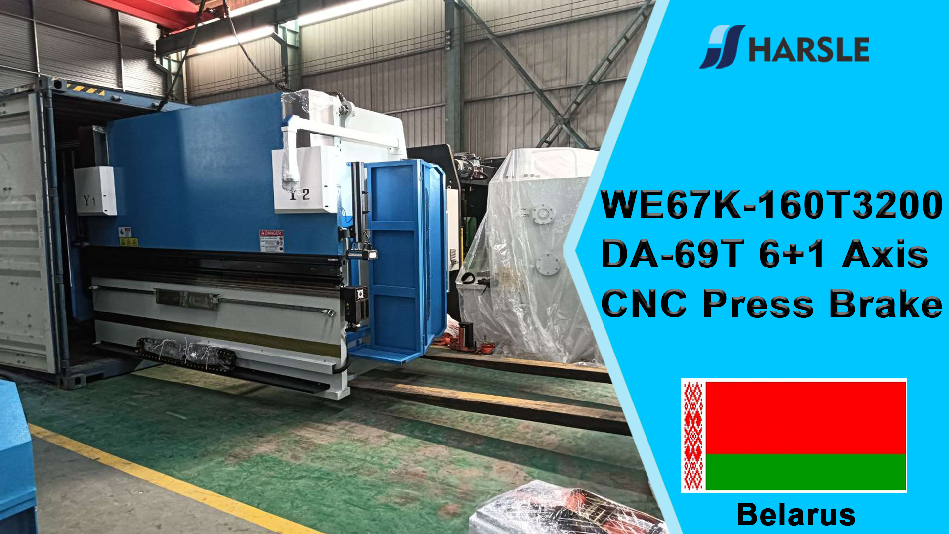 Bělorusko-WE67K-160T3200 DA-69T 6+1 osý CNC ohraňovací lis