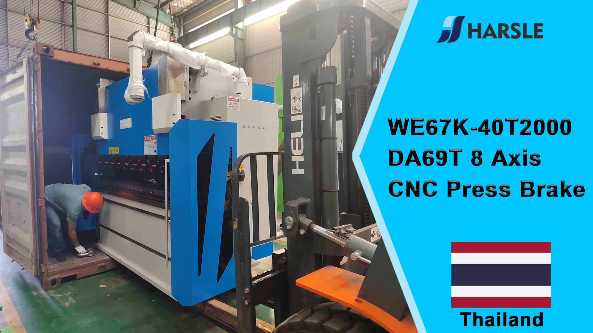 Thajsko-WE67K-40T2000 DA69T 8osý CNC ohraňovací lis